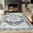 Gray, variant on Machine Washable Area Rug 5' x 7', Non Slip Backing Low Pile Rugs Boho Vintage Foldable Stain Resistant Indoor Carpet for Bedroom Living Room Playroom, Blue