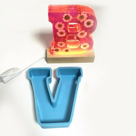 

DIY Mold 26 Mold Alphanumeric English Cake Silicone Alphanumeric Cake Crystal Cake Mould