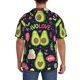 thumbnail image 3 of Fotbe Avocado Love Camisa Estampada de Manga Corta para Hombre, Casual de Verano, Estilo Playero, Sin Arrugas-Large, 3 of 5