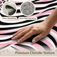 thumbnail image 6 of ODIKA Pink Stripe Leopard Cheetah Spotted Border Print Mixed Zebra Flowing Dynamic Foldable Easy Care for Queen Size Bedroom, Under Bed, Master, 6 of 7