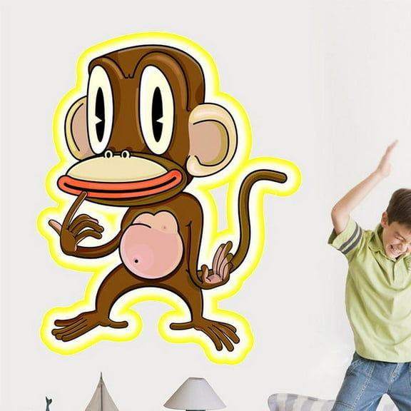 Wallhogs Pondering Monkey Cutout Wall Decal