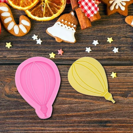 

Rainbow Cloud Hot Air Balloon Silicone Mould Fondant Chocolate Baking Diy Clay Silicone Tool(Cake Mould)