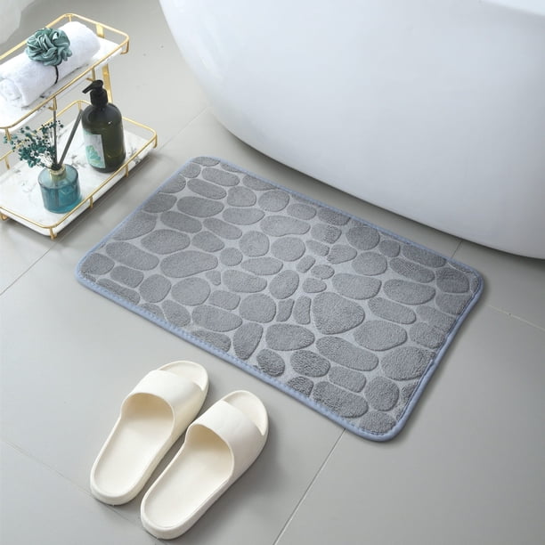 Alfombrilla para inodoro, alfombrilla absorbente para puerta de baño, alfombrilla antideslizante de secado rápido para inodoro, alfombrilla de vellón coral para puerta de inodoro