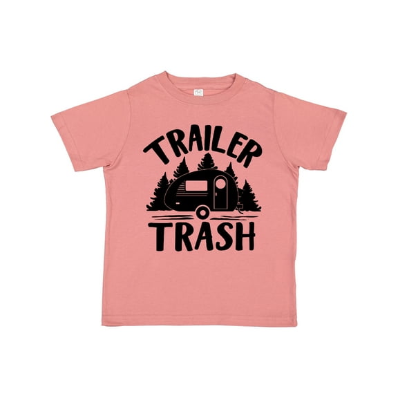 Inktastic Trailer Trash- Camping Humor Boys or Girls Toddler T-Shirt