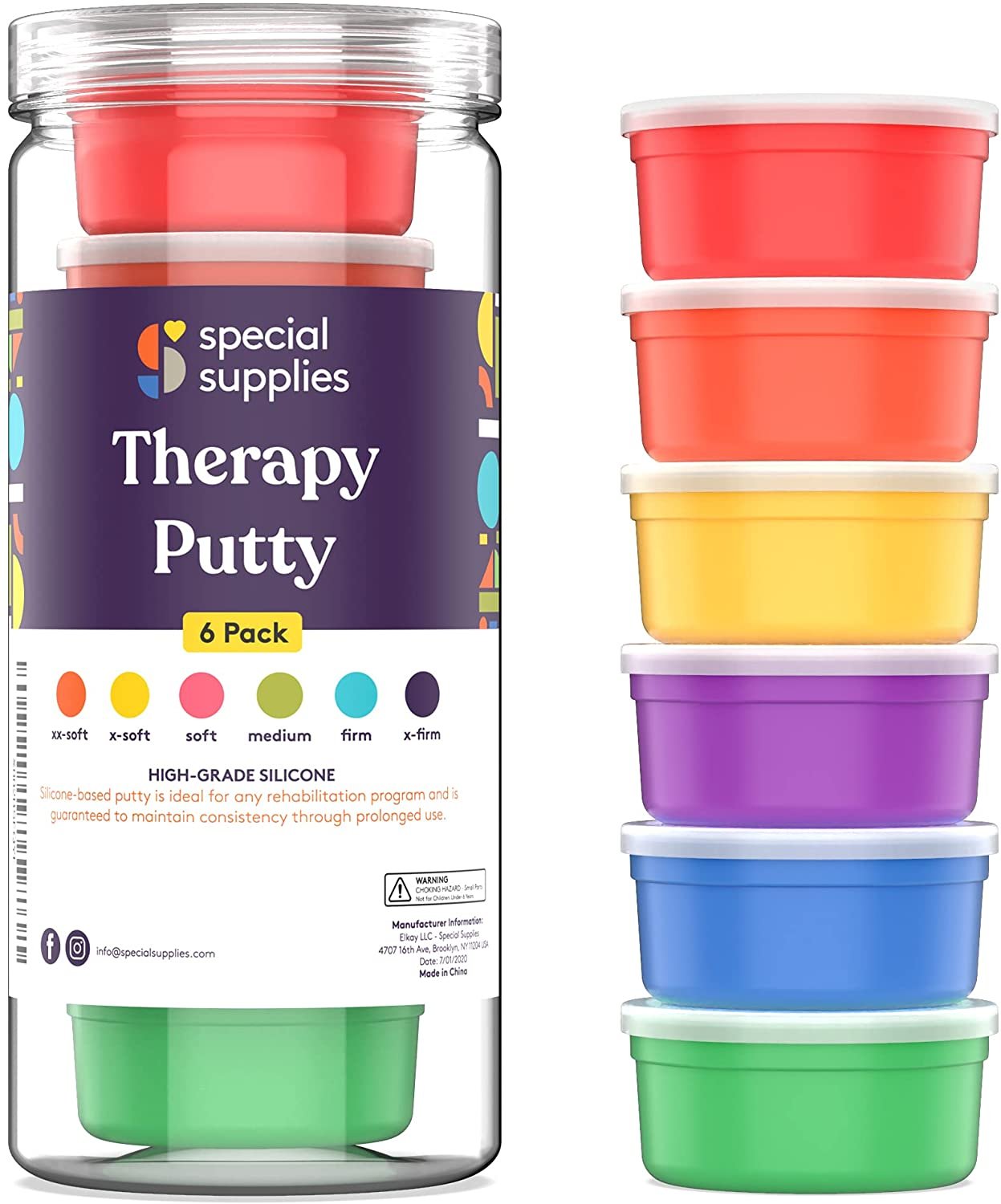 Special Supplies Therapy Putty for Kids and Adults Resistive Hand