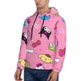 thumbnail image 3 of Lsque Sanrio Pattern Casual Men's Hoodie,Hooded Sweatshirt with Kangaroo Pocket,Pullover Hoodie-Small, 3 of 8