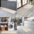 thumbnail image 2 of Yellow Geometric Quatrefoil Pattern Kitchen Rug Mat,Kitchen Runner Rugs Non Skid Washable,Decorative Kitchen Floor Mats for Kitchen,Sink,Laundry,17"X47", 2 of 5