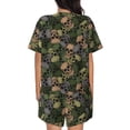 thumbnail image 3 of Bixox Women's Camouflage Skulls Printed Pajama Set 2 Piece Lounge Set Top and Shorts Soft Pajamas, Shorts with Pockets, 3 of 7