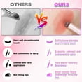thumbnail image 3 of 2-in-1 Silicone Makeup Brush - Concealer & Lip Gloss Applicator - Compact Travel Size with Cover (1 Piece Pink), 3 of 5