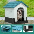 thumbnail image 3 of Dextrus Folding Large Dog House Outdoor Plastic Doghouse with Adjustable Skylight and Elevated Base Water Resistant Pet House for Small, Medium, and Large Dogs, 3 of 11