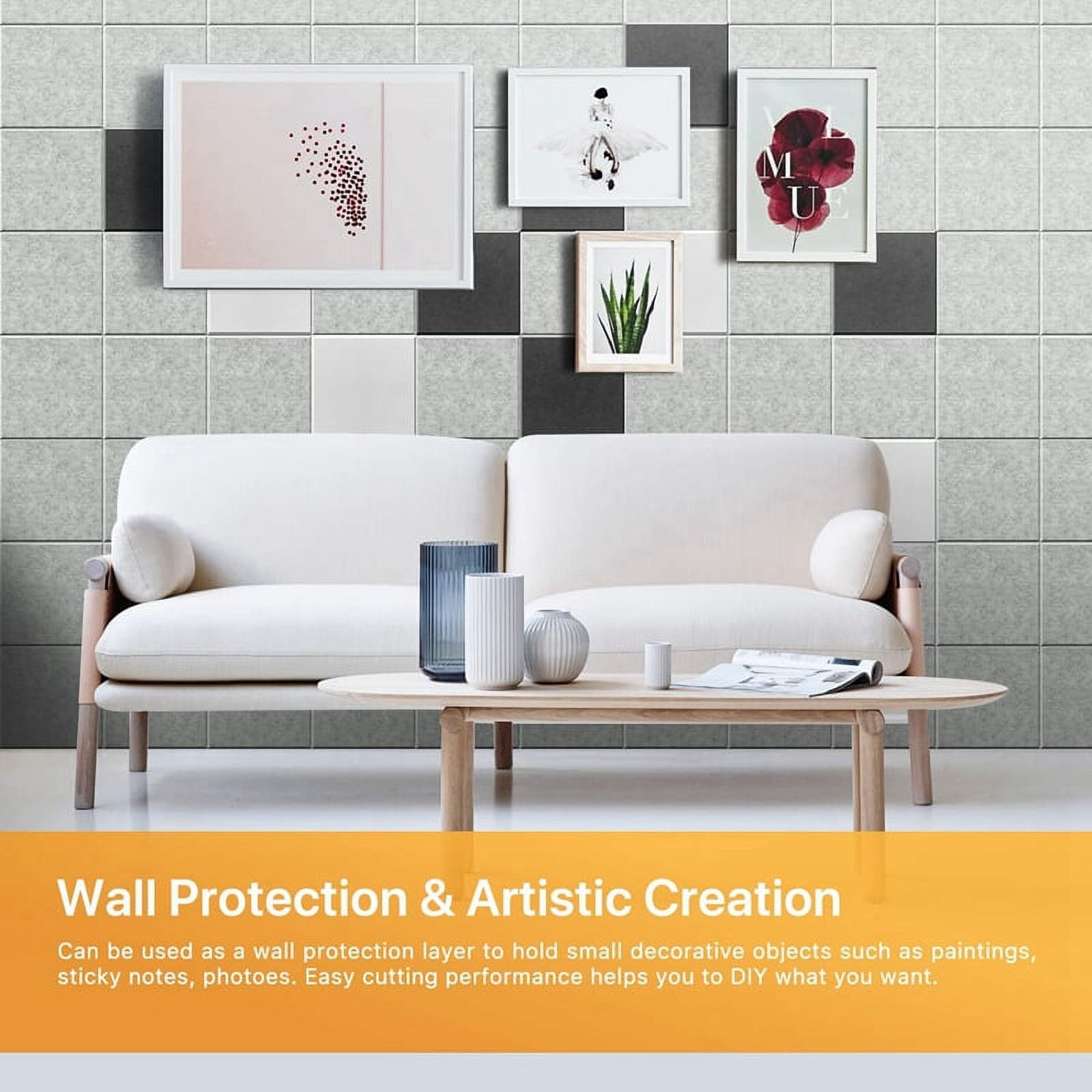 10Pack Sound Proof Panels for Walls,Self-Adhesive Acoustic Panels 12x12x0.4In for Recording Studio,Office,Home,A