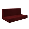 thumbnail image 2 of 2 fundas para asientos de RV, fundas de cojín, mesa de comedor extensible fácil de instalar para RV rojo, 2 of 8