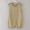 thumbnail image 5 of Sngxgn Girl Baby Girls Ruffle Sleeve Bodysuit Toddler Girl Shirts Jumpsuit(Khaki,66), 5 of 6