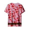 thumbnail image 5 of VBTAPA Mens Short Sleeve T-Shirt 3D Creative Print Crewneck Tops Valentines Day Graphic Tees Pink L, 5 of 7