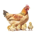 thumbnail image 4 of Pegatina de pared de PVC con diseño de pollos y gallinas, fácil de quitar, para decoración de ventanas, hoteles, baños, casas y cocinas., 4 of 8