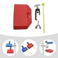 thumbnail image 2 of OULII 1 Set Instrument Red Plastic Alloy Drum Accessory for Children Musical Education Tool, 2 of 7