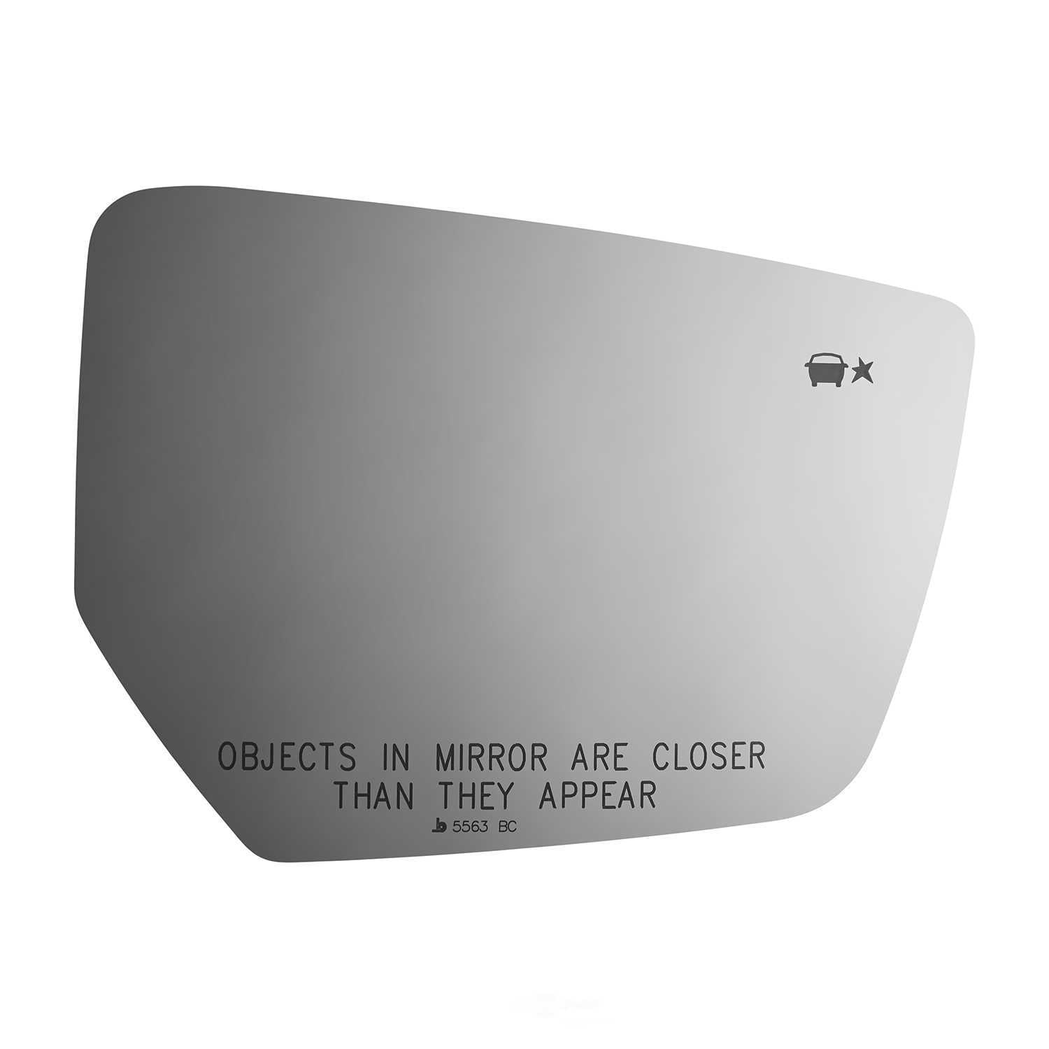 Burco Side View Mirror Replacement Glass - Clear Glass - 5563BC