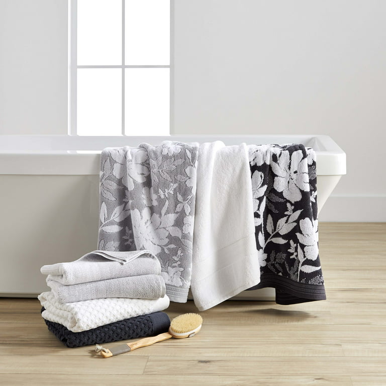 Dove Gray Cotton Bath and Hand Towels