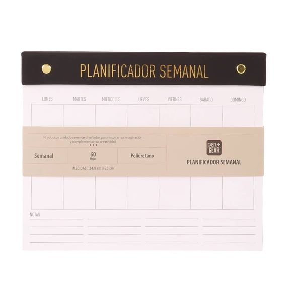 Planificador Pen + Gear Semanal 60 Hojas