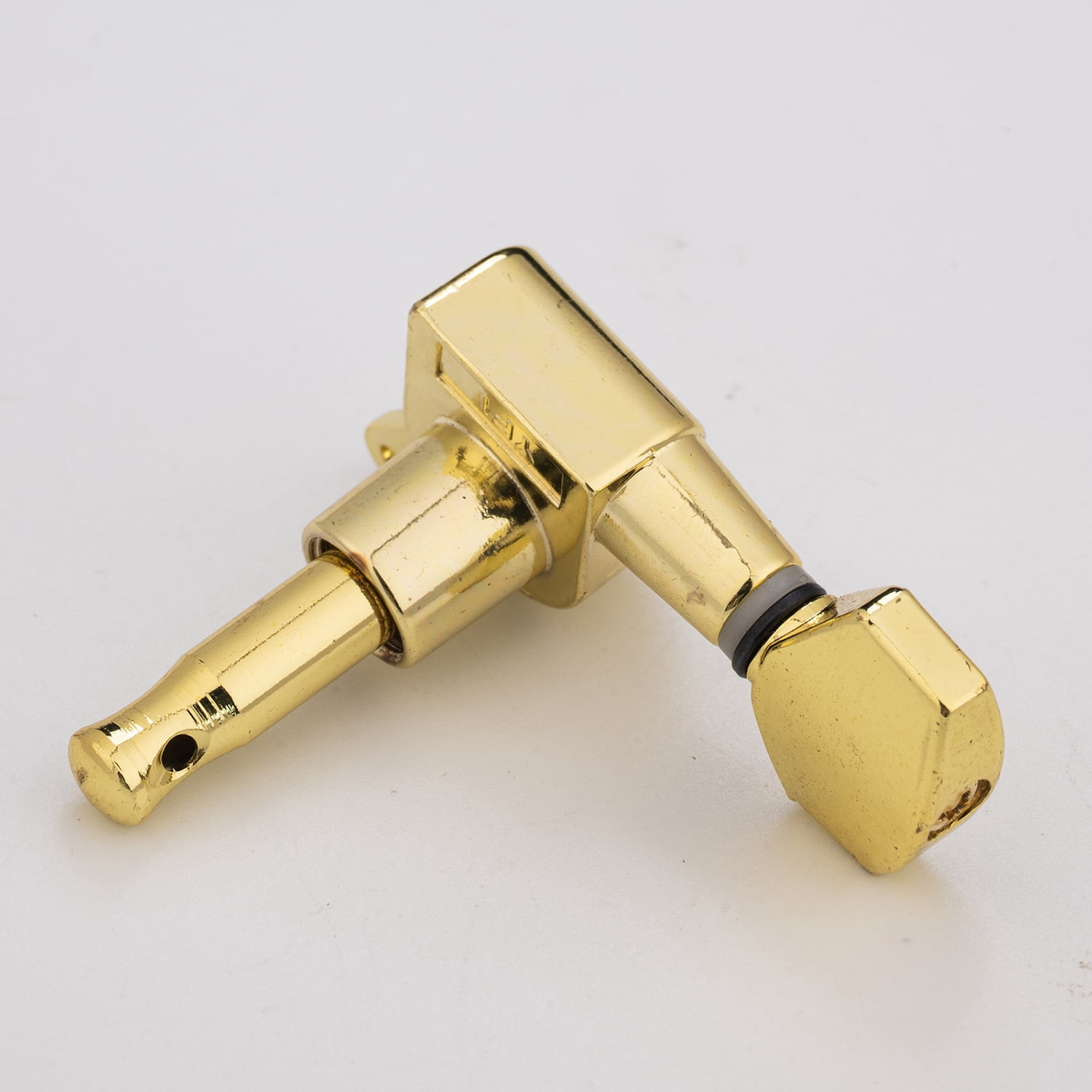 LOOKSEVEN 3 Left 3 Right Hand Sealed Guitar Tuner Pegs,Big Square Electric Guitar String Tuning Pegs Keys Machine Heads for Fender Strat Telecaster Tele/Electric Guitar-Gold