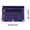 Purple, variant on JHyouerji 3 Ring Oxford Cloth Double Zipper Pencil Pouch 10x7 Inch,Two Separate Compartments Green Window Detachable Binder Stationery Cosmetic Bag