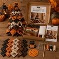 thumbnail image 4 of 2026 New Halloween DIY Quilted Fabric Tree Kit, DIY Patchwork Craft Set for Beginners, Handmade Tabletop Holiday Decor for Mantel, Office, and Shelf Display, 4 of 6