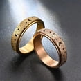thumbnail image 2 of LYMAYTER Stainless Steel RingRing - Moon Star Fidget Spinner, Stress, Stainless Steel, 2 of 9