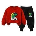 thumbnail image 4 of 9-10 Years Baby Boy Clothes Long Sleeve Sweatshirt Fall Winter Party Sweatshirt Pullover Joggers Pants Set Sweatsuits Dailywear Set 12-24 Months 2T 3T 4T 5T,D, 4 of 4
