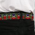 thumbnail image 4 of Buckle-Down Belt, Seatbelt Buckle Belt, Christmas Nutcracker Polka Dots Greens Gold Red, Youth 22 to 32 Inches, 4 of 9