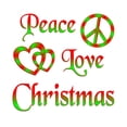 thumbnail image 2 of CafePress - Peace Love Christmas - Rectangle Magnet, 2"x3" Refrigerator Magnet, 2 of 3