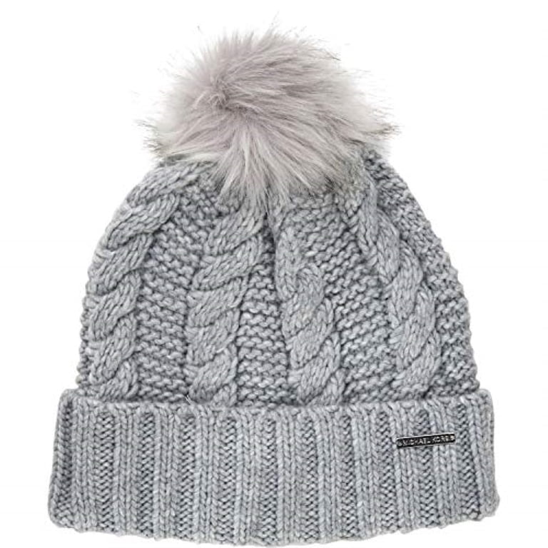 Michael kors ladies teddy lined cable hat Michael Michael Kors Women`s Cable Knit Teddy Fleece Faux  main image 2
