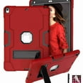 thumbnail image 2 of For iPad Pro 10.5 2017 A1701 A1709 Case, Dteck Shockproof [Full-Body] Hybrid 3-Layer Drop Protection Rugged Case Kickstand [HD Screen Protector] Cover , Red+Black, 2 of 7