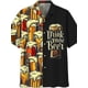 thumbnail image 2 of Camisa de hombre Camisa hawaiana de verano Estampados gráficos Cerveza Vuelta hacia abajo Casual Manga corta Estampado Botones Ropa Ropa Tropical, 2 of 4
