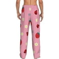 thumbnail image 3 of Qekee Strawberry and Ladybugs Men's Straigh Pajama Pant, 3 of 9