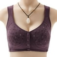 thumbnail image 3 of Front Button Large Printed Bra, without steel ring, 3 of 7