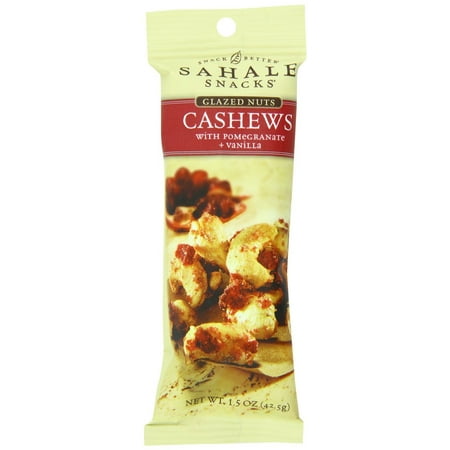 - 108 PACKS : Sahale Snacks Cashews with Pomegranate Plus Vanilla, 18 Count