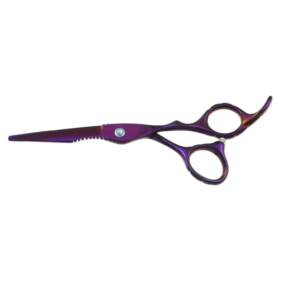 Vocoste Professional Hair Cutting Shears 6.5 Inch Hair Scissors Stainless Steel Razor Edge Barber Scissors Purple