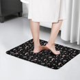 thumbnail image 4 of Black Christmas Candy Cane and Snowflake Flannel Non Slip Door Rugs,Washable Door Mats Indoor,Decorative Door Mats,Dirt-Resistant and Absorbent Doormat for Entrance,Bedroom,Kitchen,Bathroom,31.5"x17", 4 of 4