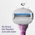 thumbnail image 3 of Flamingo Women's Moisture Plus Razor Set with Razor Handle, 2 Blade Refill Cartridges, and Shower Holder, Fig, 3 of 11