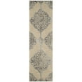 thumbnail image 5 of SAFAVIEH Dip Dye Peregrine Floral Wool Area Rug, Beige/Blue, 5' x 8', 5 of 10