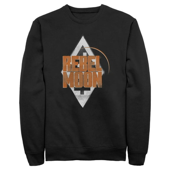 Men's Rebel Moon Badge Logo  Sweatshirt Black Large