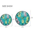 thumbnail image 2 of GZHJMY Happy Pineapple Faces Pattern Wall Clock Silent Non Ticking 9.5 Inch Round Easy to Read for Home Office School Clock, 2 of 7