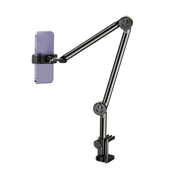 Lazy Mobile Phone Holder Universal Mobile Phone Holder on Bed Three-Section Mechanical Arm Spiral Base A