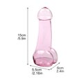 thumbnail image 3 of Copa de cóctel de borosilicato de cristal - rosa (sin pajita) (tamaño del embalaje de la caja de espuma: 17*9*9 cm), 3 of 5