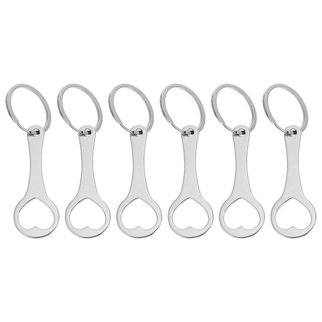 SHISUYAN 6pcs Trolley Tokens Key Ring Metal Small Tokens Shopping Cart Tokens Portable Cart Tokens