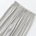 thumbnail image 4 of SWSMCLT Women's Cute Pajamas Pant Casual Fall Sleep Pant Soft Pj Bottoms Mid Waist Long Lightweight Thin Spring Trendy Grey Medium, 4 of 5