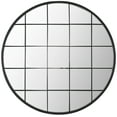 thumbnail image 3 of SAFAVIEH Simmie 32 in. Dia. Abstract Checkers Mirror, Black, 3 of 5