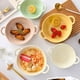 thumbnail image 5 of Billuyoard Ensaladera de orejas, vajilla de cerámica de estilo Simple para microondas, sopa, fideos instantáneos, contenedor de comida, vajilla, Mostrada Beige, 5 of 6
