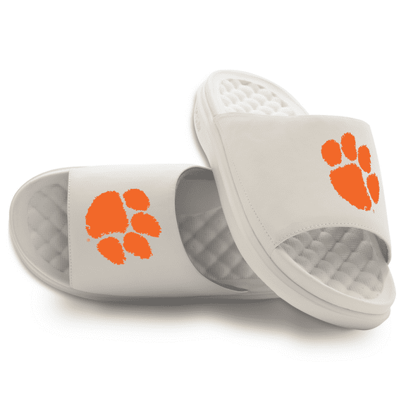 Unisex ISlide Cream Clemson Tigers Primary Motive Slide Sandals