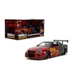 thumbnail image 1 of Jada 2002 Nissan Skyline GT-R (R34) RHD (Right Hand Drive) Red Metallic and Black Godzilla vs. Destoroyah (1995) Movie Hollywood Rides Series 1/24 Diecast Model Car, 1 of 8